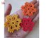 Crochet flower for 6 petals in autumn decor