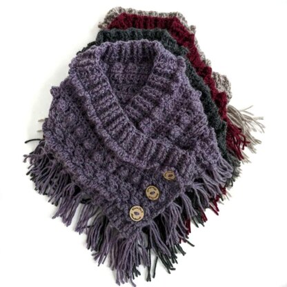 "Relievo" Fringy Cowl