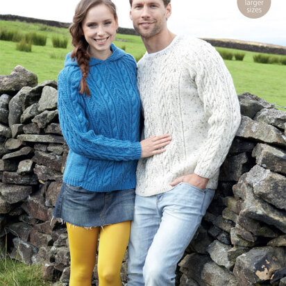 Sweaters in Hayfield Aran with Wool - 7067 - Downloadable PDF