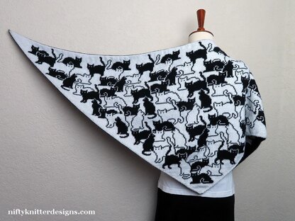 Herding Cats Shawl