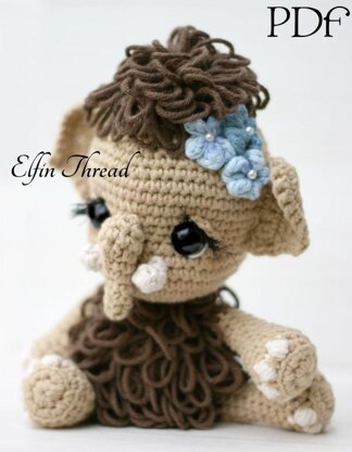 Maura the Chibi Mammoth Amigurumi