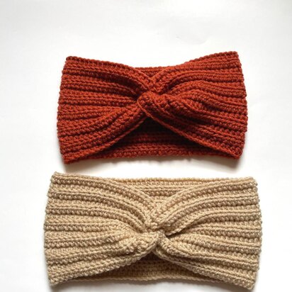 Knit Look Twist Ear Warmer