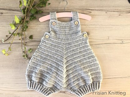 Crochet Baby Romper Bjorn, app. 6 - 9 months