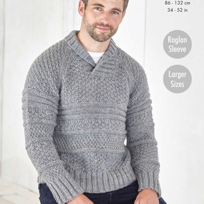 Sweaters Knitted in King Cole Big Value Chunky - 5819 - Downloadable PDF