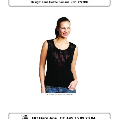 Lace Top in BC Garn Silkbloom Fino - 2222BC - Downloadable PDF