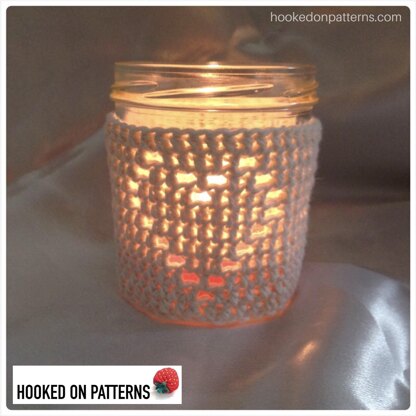 Heart Jar Cozy Candle Cover