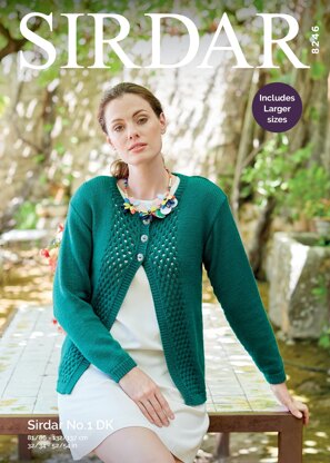 Cardigan in Sirdar No.1 DK - 8246 - Downloadable PDF