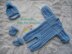 42. Micro Preemie Boys Romper Suit Set