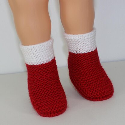 Baby Simple Christmas Booties