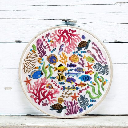 Stitchdoodles Ocean Wonders, Hand Embroidery Pattern