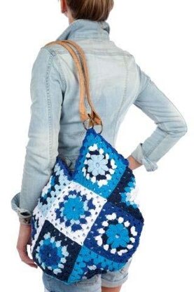 Granny Square Bag in Hoooked Eco Barbante - Downloadable PDF