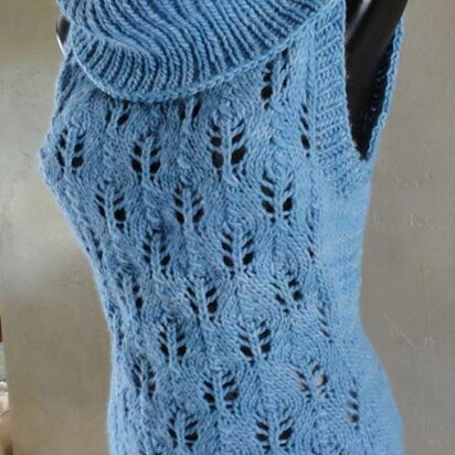 #126 Malabrigo Sleeveless Cowl Neck Sweater