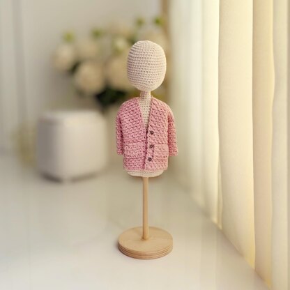 Crochet doll sweater, Amigurumi doll clothes, Spring fashion