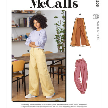 McCall's Misses' Pants M8206 - Sewing Pattern