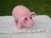 Knitted/Felted Pink Pig