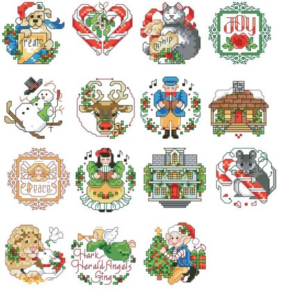 Lotsa Christmas Ornaments, Set 2 - PDF