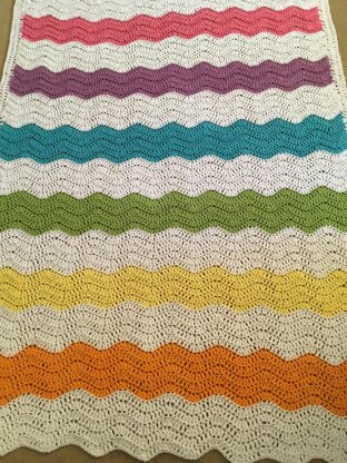 Paintbox Rainbow Baby Blanket