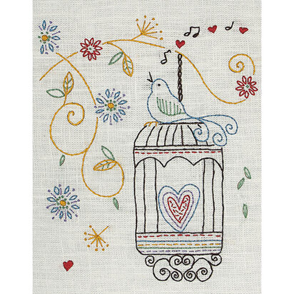 Anchor Freestyle Birdcage Starter Embroidery Kit - 15 x 20cm