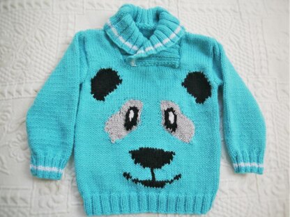 Panda Face Sweater