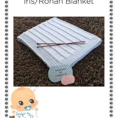 Baby blanket knitting pattern Iris - Rohan