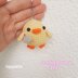 Duck with knife crochet pattern pdf, Cute Duck meme gift crochet, Duck keychain, Car mirror hanging crochet, Amigurumi duckling with knife