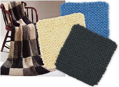 Warm Up America Squares in Lion Brand Wool-Ease Thick & Quick - W80028