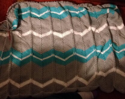 Zig Zag Chevron Lap Blanket