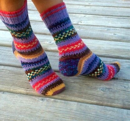 POTLUCK FAIR ISLE SOCKS