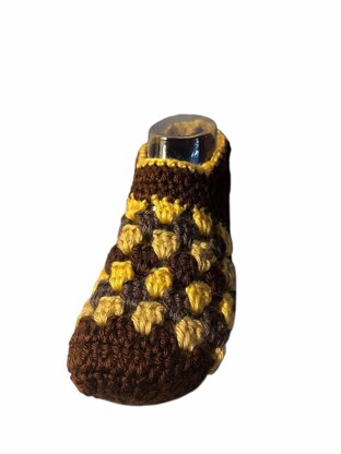 Granny Stitch Slippers  Easy Crochet Pattern