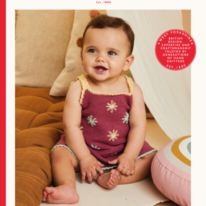 Lazy Daisy Dress in Sirdar Snuggly 4ply - 5512 - Downloadable PDF