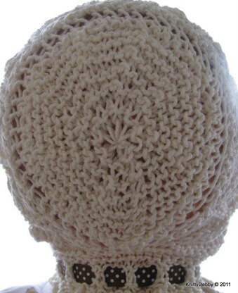 Victorian Shell Lace Bonnet