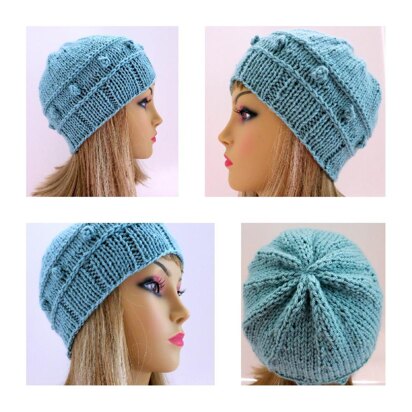 Kalista – Vikkel Braid and Celtic Bobbles Hat - knitting pattern