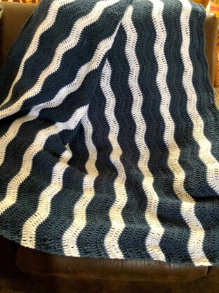 Gentle River Ripple Blanket