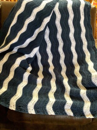 Gentle River Ripple Blanket