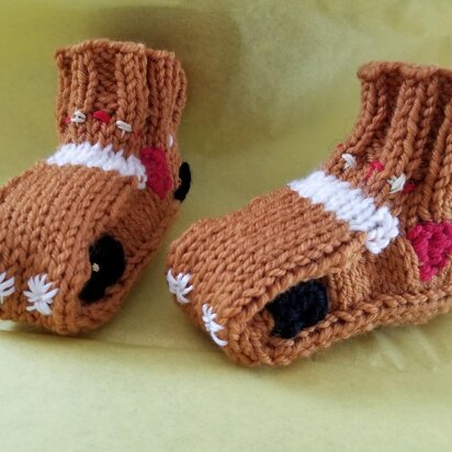 School Bus Baby Booties