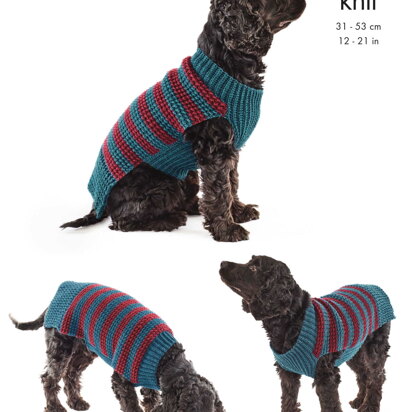 Dog Coats Crocheted in King Cole Pricewise DK - 5760 - Downloadable PDF