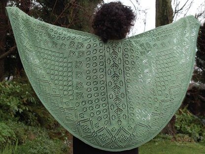 Shetland Garden Faroese Shawl