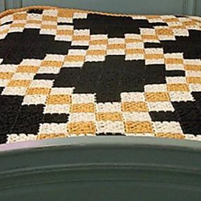 Double Irish Chain Granny Square Blanket