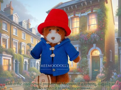 Knitting Pattern Paddington Bear by Meemoodolls