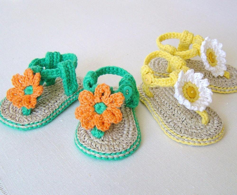 Baby Barefoot Flower Sandals | Make My Day Creative