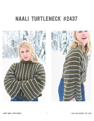 Naali Turtleneck in Knit One Crochet Too Allagash - 2437 - Downloadable PDF
