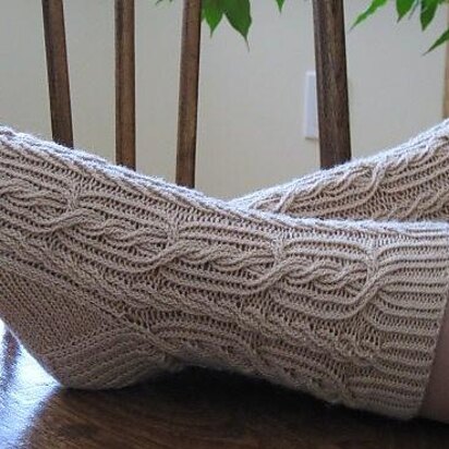 Ribbed Rope Socks