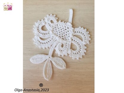 Crochet antique fantasy flower