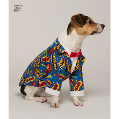 Simplicity 8824 Dog Coats in Three Sizes - Paper Pattern, Size A (S-M-L)