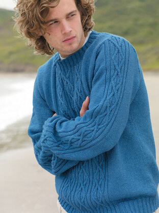 Scarborough Sweater in Rowan Original Denim