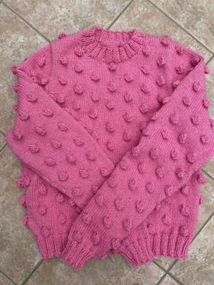 Bubblegum pink bobble jumper