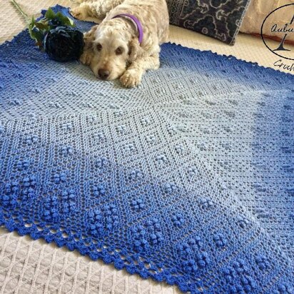 North South East West Forget-Me-Not Blanket