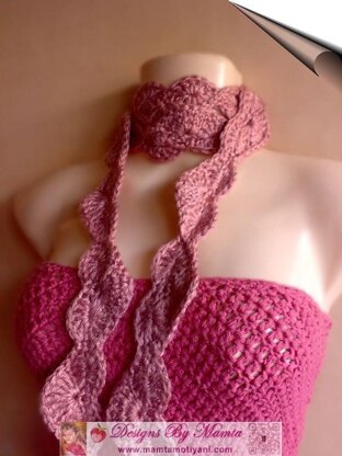 Easy Infinity Scarf Valentine Hearts Neck Warmer Designer