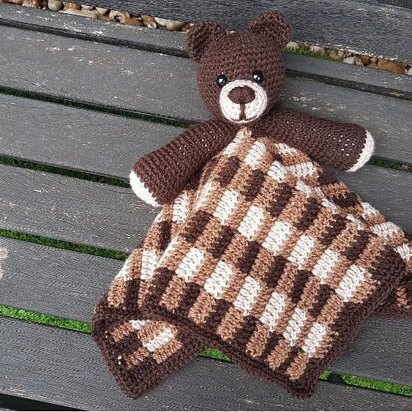 Barry The Bear Baby Lovey Security Blanket