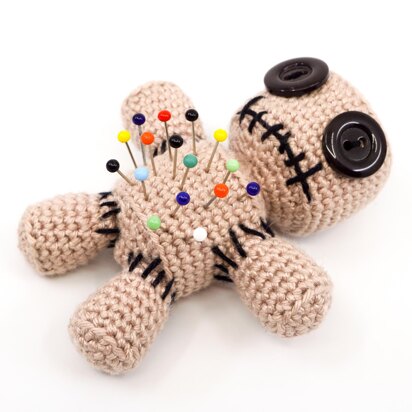 Mini Voodoo Doll Pincushion Crochet Pattern